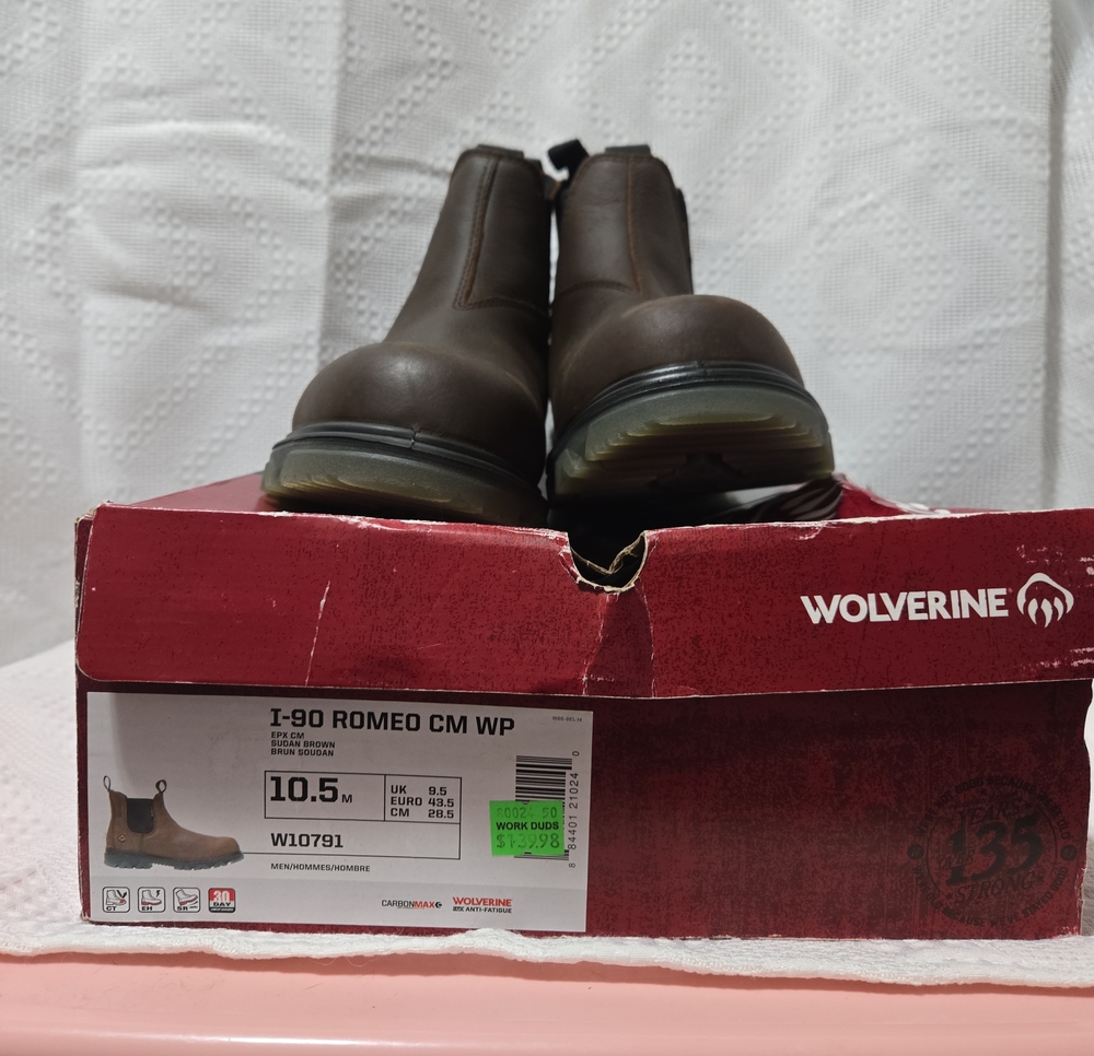 Wolverine Dark Brown Chelsea Work Boots